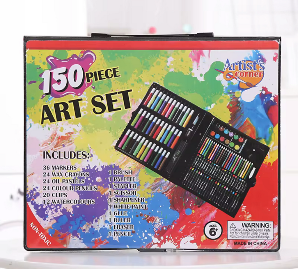 150Pcs Art Set Watercolor Markers Crayons Water Pen Drawing Set Artist Painting Tools School Stationery Gifts