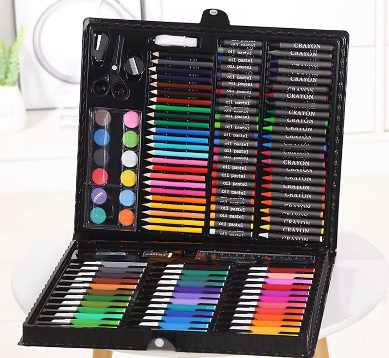 150Pcs Art Set Watercolor Markers Crayons Water Pen Drawing Set Artist Painting Tools School Stationery Gifts
