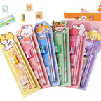 Cartoon 5 Pc Pencil Set Stationery Students Children's Sketch Supplies Kindergarten Prizes Set Stationary Set School