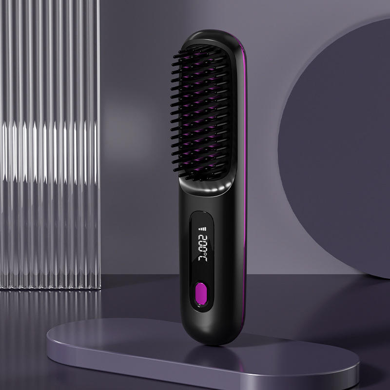 Portable Wireless Hair Straightening Tool Household Anion Comb That Doesn't Hurt Hair USB Power Source for Travel Hairdressing