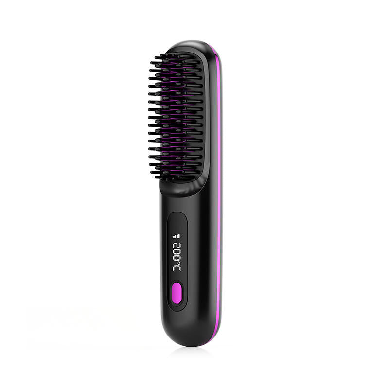 Portable Wireless Hair Straightening Tool Household Anion Comb That Doesn't Hurt Hair USB Power Source for Travel Hairdressing