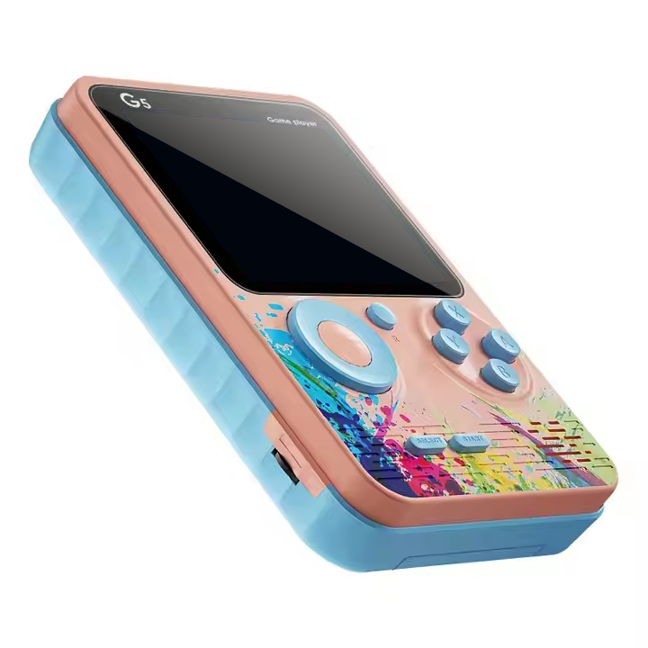 Handheld Video Game Console G5 3 Inch Mini Portable Handheld Game Player 500 Games Supports Double Retro Video Gaming