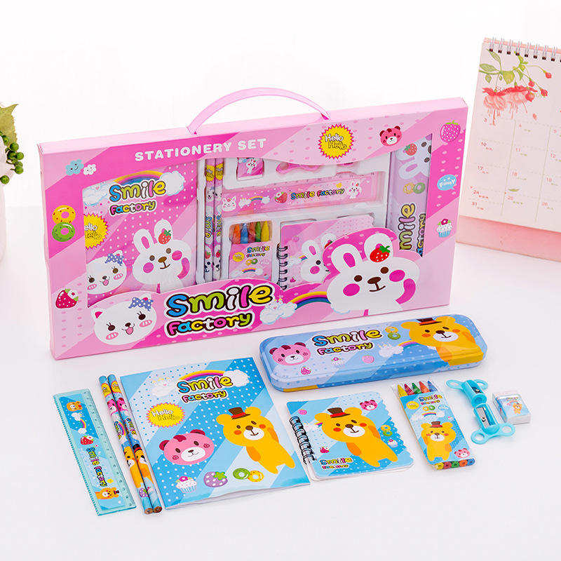 Soododo 2025 Eco-Friendly Cute Stationery Set Creative Kids Pencil Gift for School and Office