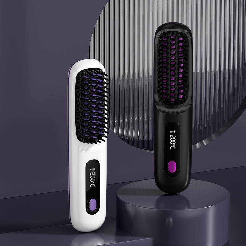 Portable Wireless Hair Straightening Tool Household Anion Comb That Doesn't Hurt Hair USB Power Source for Travel Hairdressing