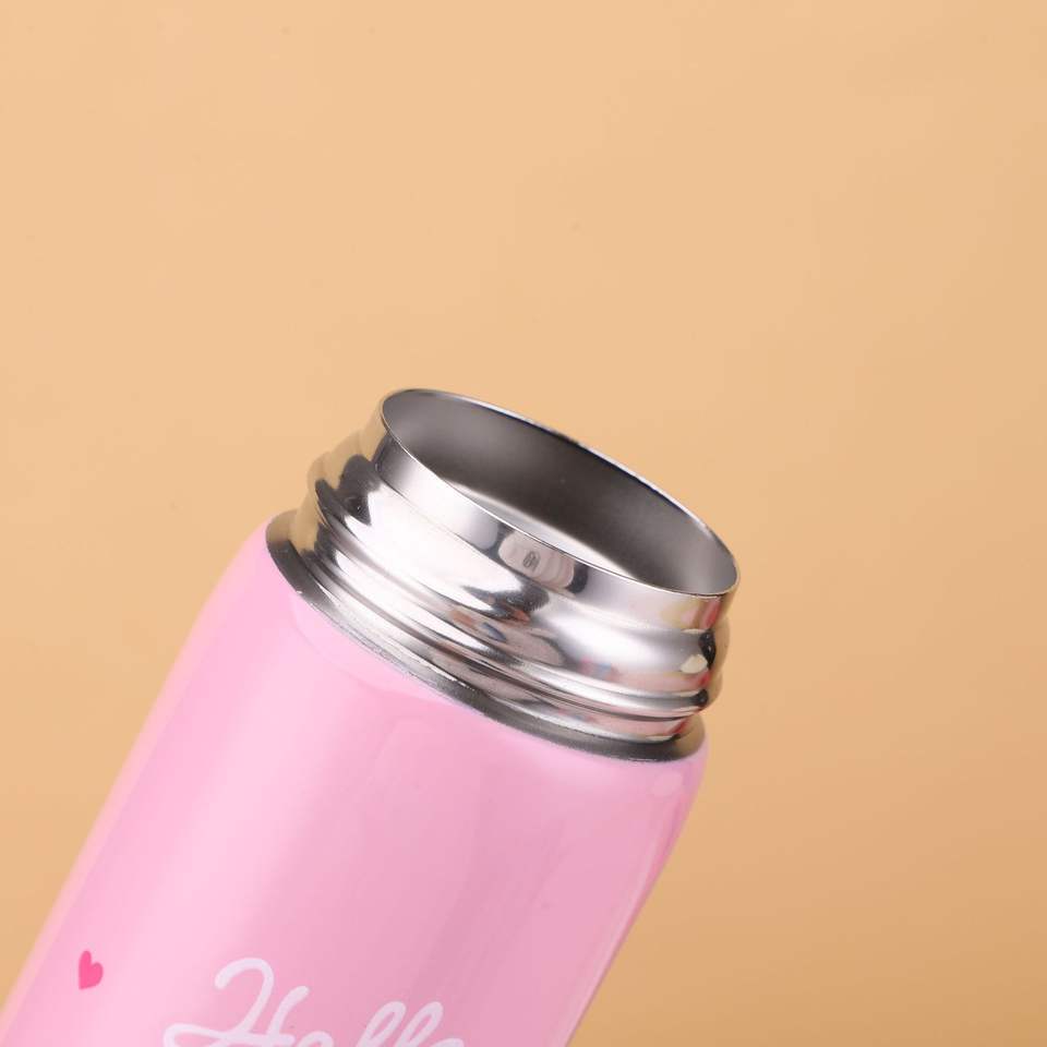 Mini Stainless Steel Bounce Mug Set Children's Cartoon Portable Vacuum Bottle for Back to School