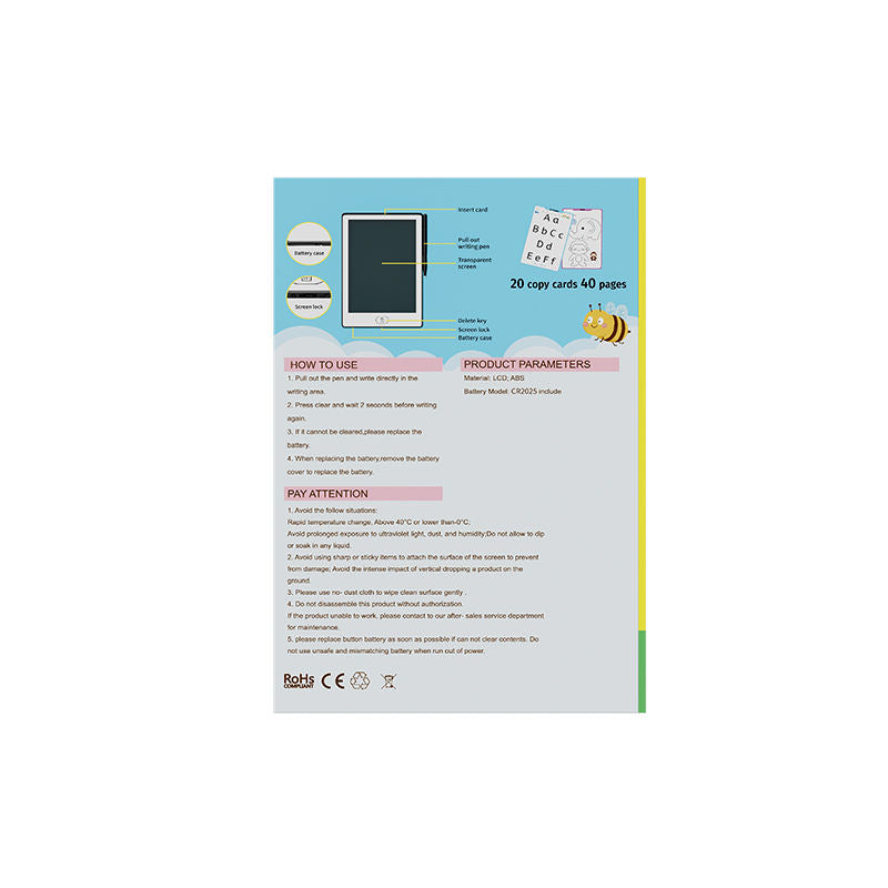 Kids Lcd Write Electronic Writing Board Digital Pad Writing Slate Tablet Toddler Toys Erasable Writing Tablet Protect Eyes