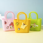 DIY Portable Waterproof Beach Bag Silicone DIY Small Children Summer Walks Kids Women 3d Cave Beach Hand Bag