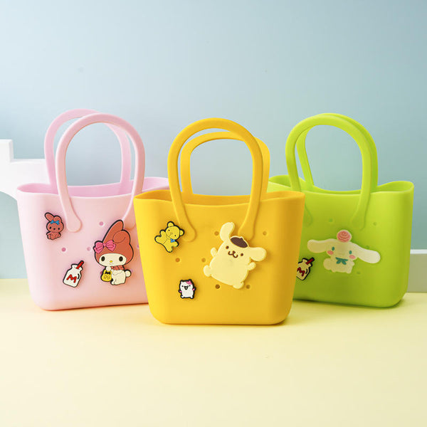 DIY Portable Waterproof Beach Bag Silicone DIY Small Children Summer Walks Kids Women 3d Cave Beach Hand Bag