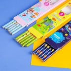 Cute Cartoon Hb Pencils for Elementary School Students, Writing Pens, Children's Pencils, Stationery Supplies, Lead-Free Writing and Learning Supplies