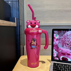 MAIMA New Arrival 800ml Portable Stainless Steel Tumbler Child-Insulated High-Appearance Strawberry Bear Mouse Coffee Mug 304