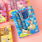 Stationery Set 6-Piece Set for Primary School Students, Kidsren's Learning Gift Box, Kindergarten Birthday Gift, Prize