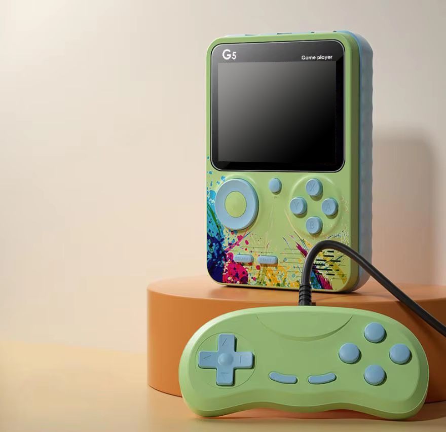 Handheld Video Game Console G5 3 Inch Mini Portable Handheld Game Player 500 Games Supports Double Retro Video Gaming