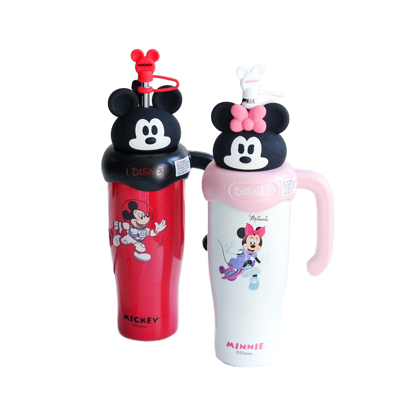 MAIMA New Arrival 800ml Portable Stainless Steel Tumbler Child-Insulated High-Appearance Strawberry Bear Mouse Coffee Mug 304