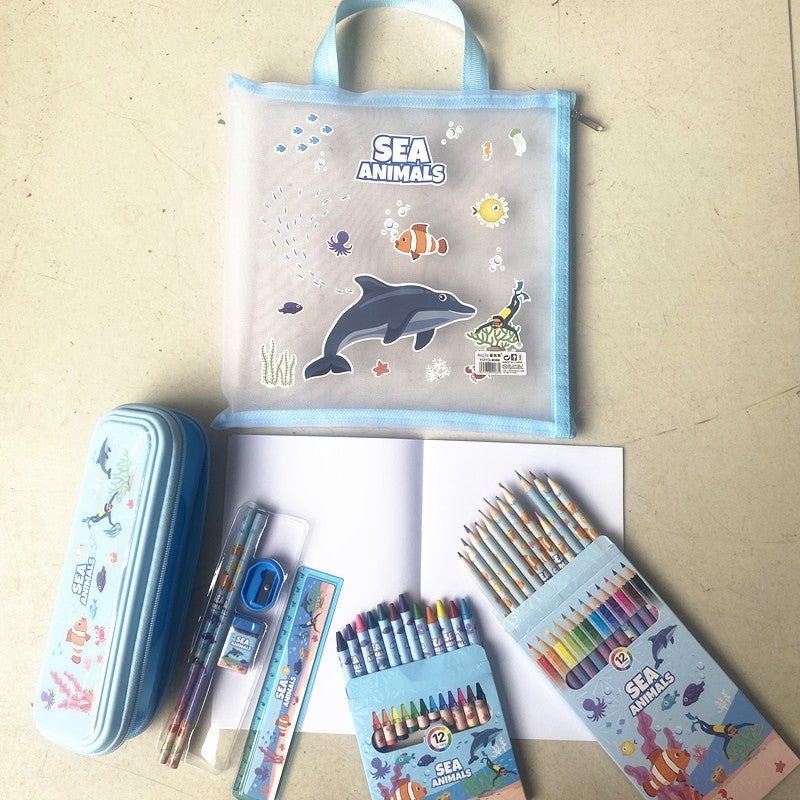 Back-To-School Gift Stationery Gift Bag with a Sense of Ceremony, Small Gifts for Boys and Girls, Birthday Return Gifts, Elementary School and Kindergarten Souvenirs