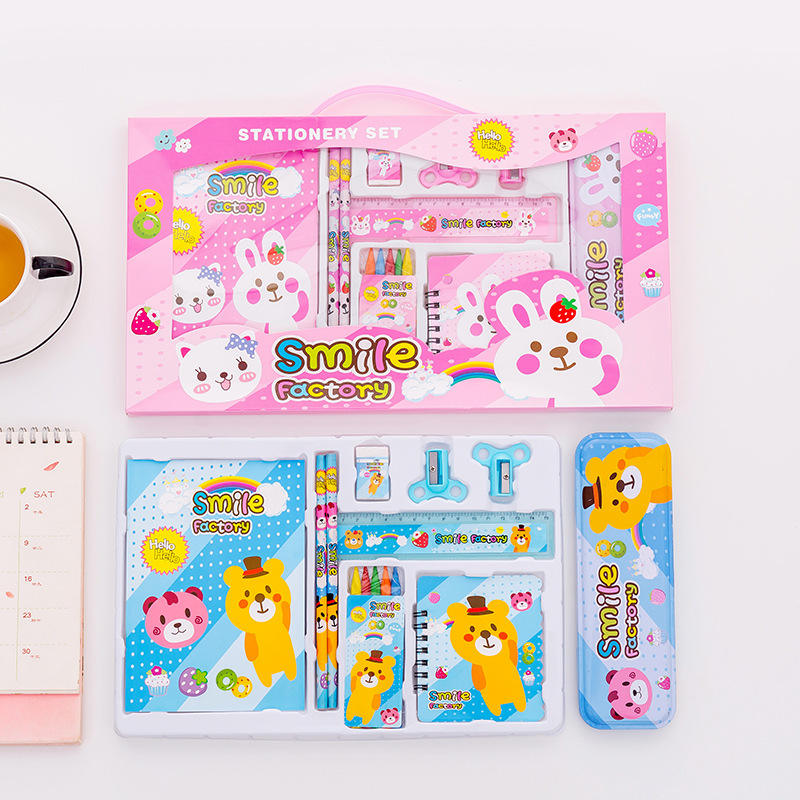 Soododo 2025 Eco-Friendly Cute Stationery Set Creative Kids Pencil Gift for School and Office