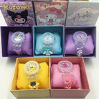 Children's Luminous Watch for Children's Day Gift, Sanrio Jelly Watch, Kuromi Girly Cartoon Luminous Quartz Watch