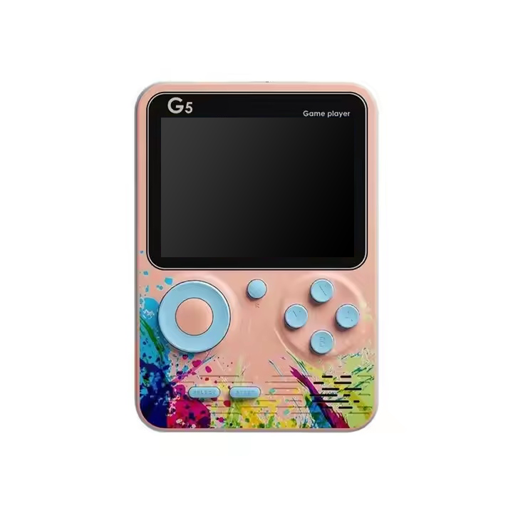Handheld Video Game Console G5 3 Inch Mini Portable Handheld Game Player 500 Games Supports Double Retro Video Gaming