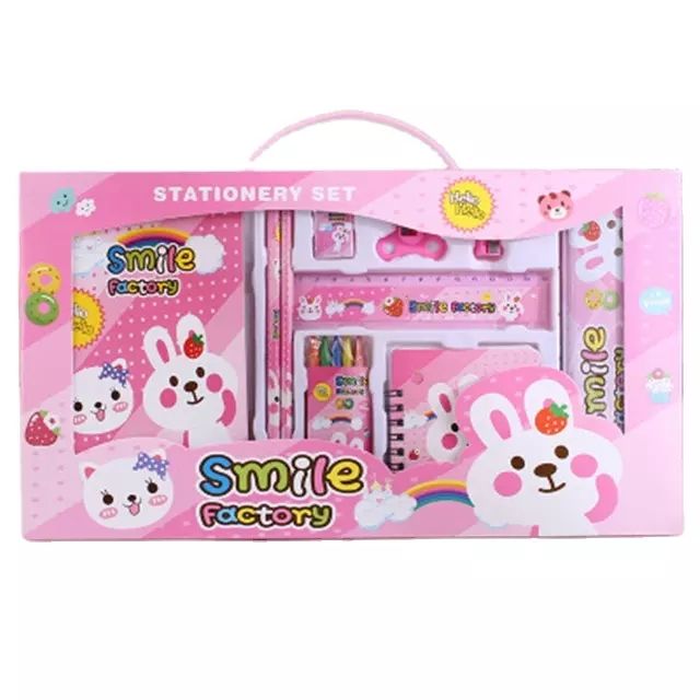 Soododo 2025 Eco-Friendly Cute Stationery Set Creative Kids Pencil Gift for School and Office