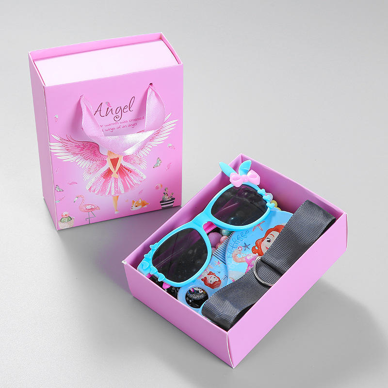 Tracy & Herry Cute Princess Hair Clips Gift Set 28pcs Hairgrips Including Sunglasses Comb Necklace Accessories for Girls