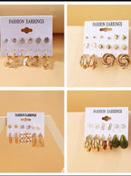 Bowknot Earrings for Women ins European and American Style Unique and Cool Earrings 2023 Trendy High-End Ear Clips and Studs Set