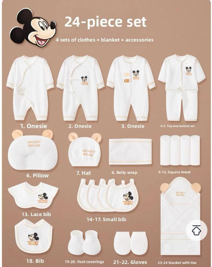 Newborn Baby A-Grade All-Cotton Four-Season Clothing Gift Box Set Pure Cotton Newborn Baby Supplies Full-Month Gift