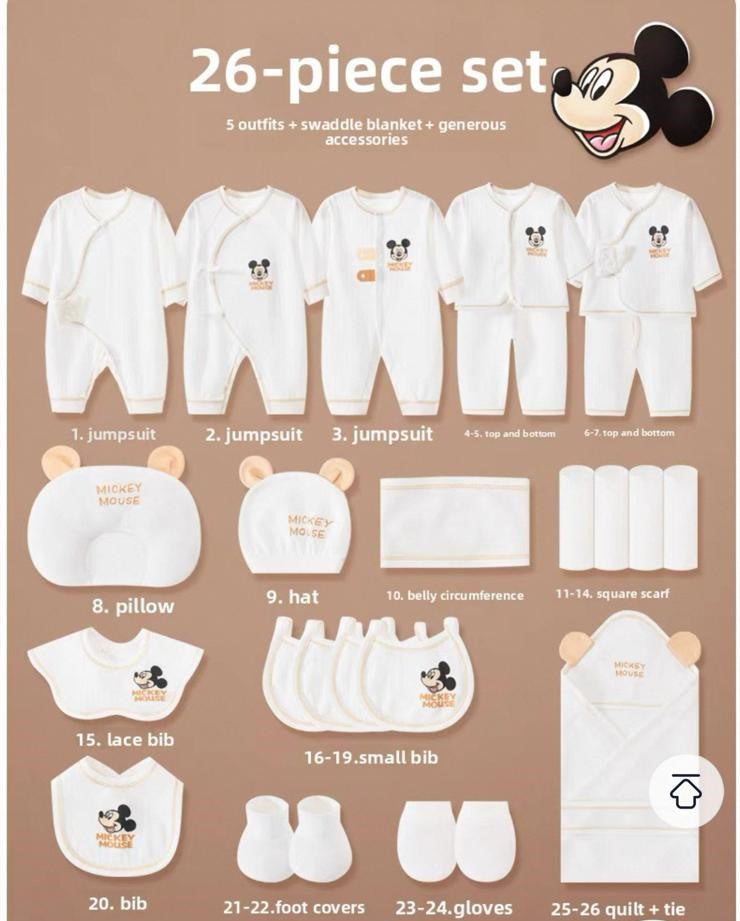 Newborn Baby A-Grade All-Cotton Four-Season Clothing Gift Box Set Pure Cotton Newborn Baby Supplies Full-Month Gift