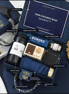 Premium Men’s Gift Box Set – Neck Massager, Shaver, Thermos & Daily Essentials