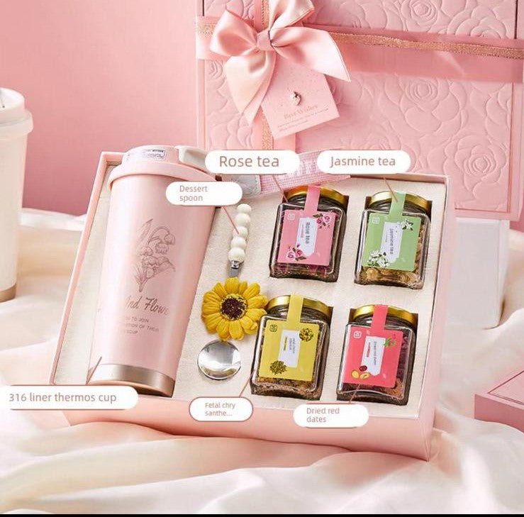 Ultimate 3‑in‑1 Coffee Mug, Fan & Umbrella Gift Box